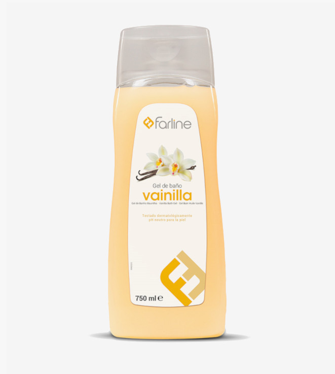 FARLINE GEL DE BAÑO VAINILLA 750 ML